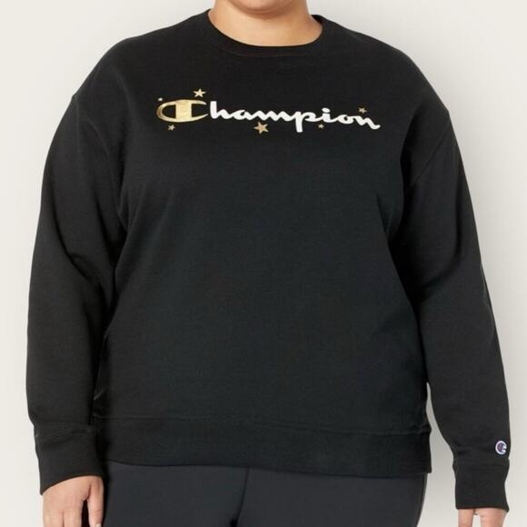 NWT | Champion | Pullover Sweatshirt | Black | 3X - Picture 1 of 14